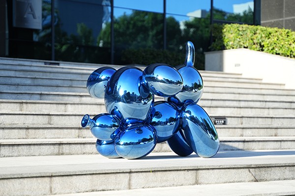 Custom Blue Mirror Polished Stainless Steel Balloon Dog Sculpture – Modern Pop Art Decoration